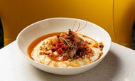 Shrimp and Grits from Crack’D Brunch. (Image via Instagram/@crackdbrunch)